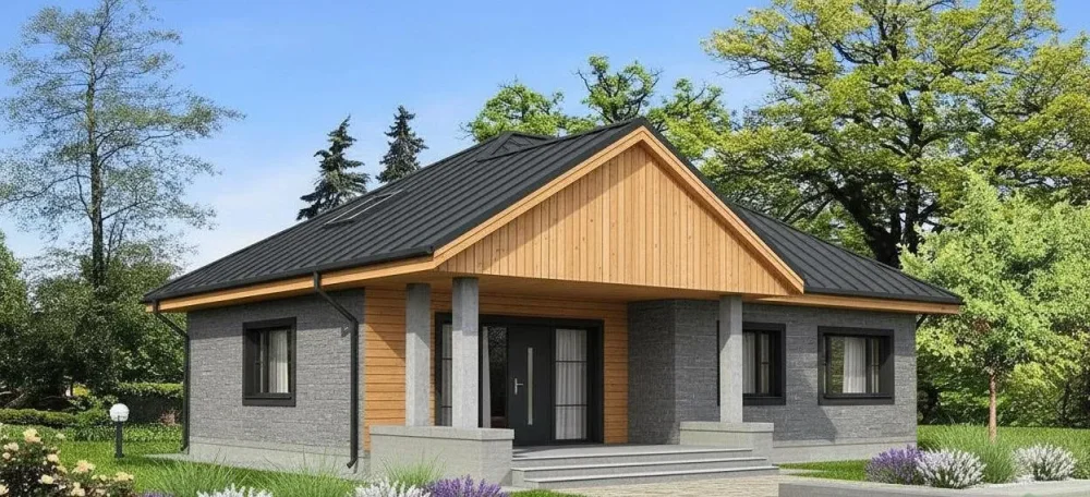 Проект Одноэтажный дом 14 на 12, 105 м2