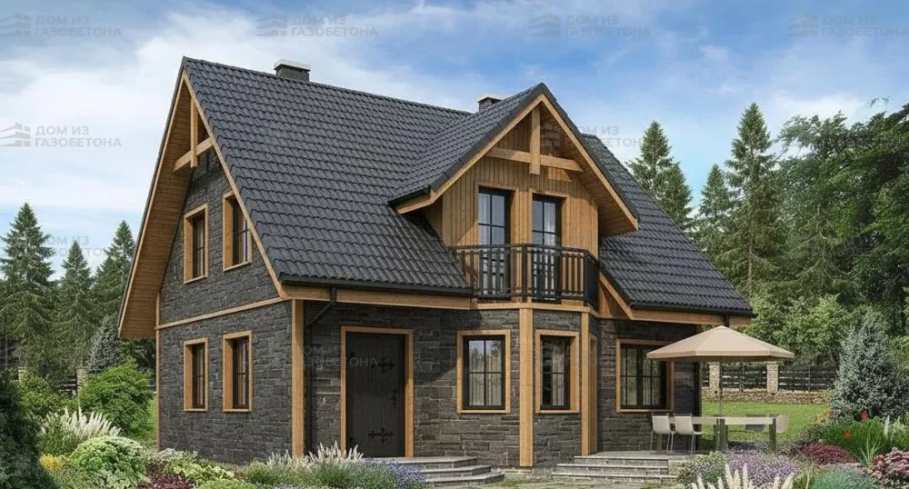 Проект Двухэтажный дом 14 на 15, 126 м2