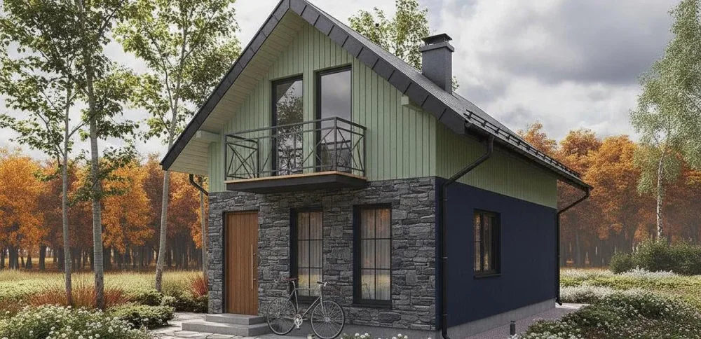 Проект Двухэтажный дом 6 на 13, 98 м2