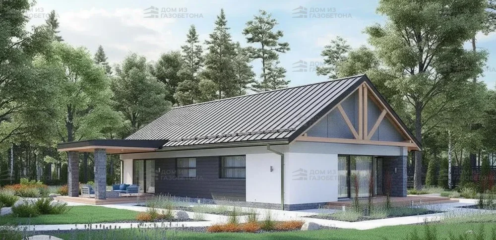 Проект Одноэтажный дом 14 на 20, 171 м2