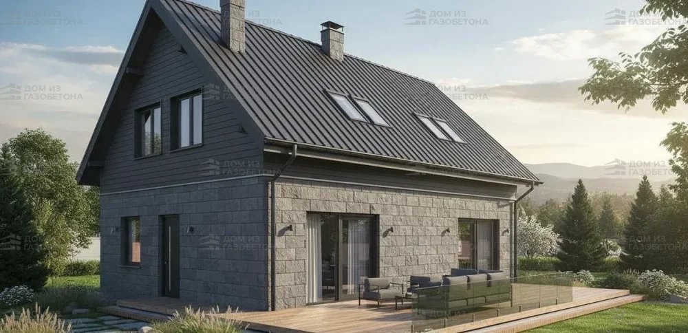 Проект Двухэтажный дом 15 на 10, 163 м2