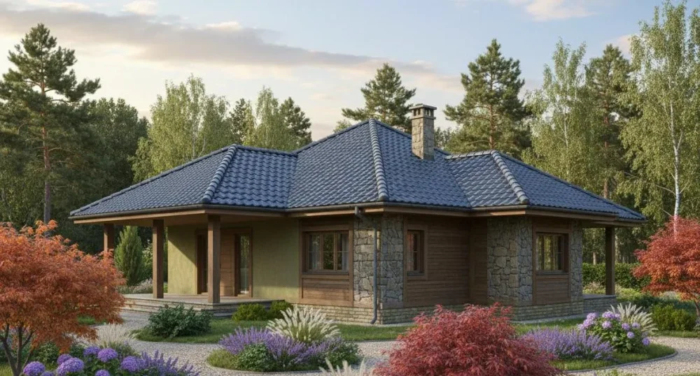 Проект Одноэтажный дом 15 на 16, 140 м2