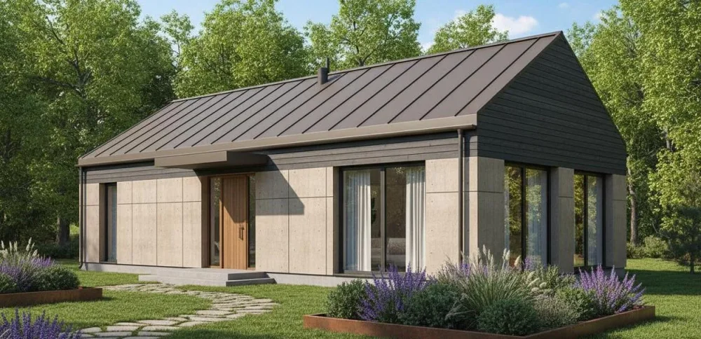 Проект Одноэтажный дом 14 на 17, 128 м2