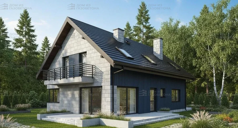 Проект Двухэтажный дом 16 на 10, 203 м2