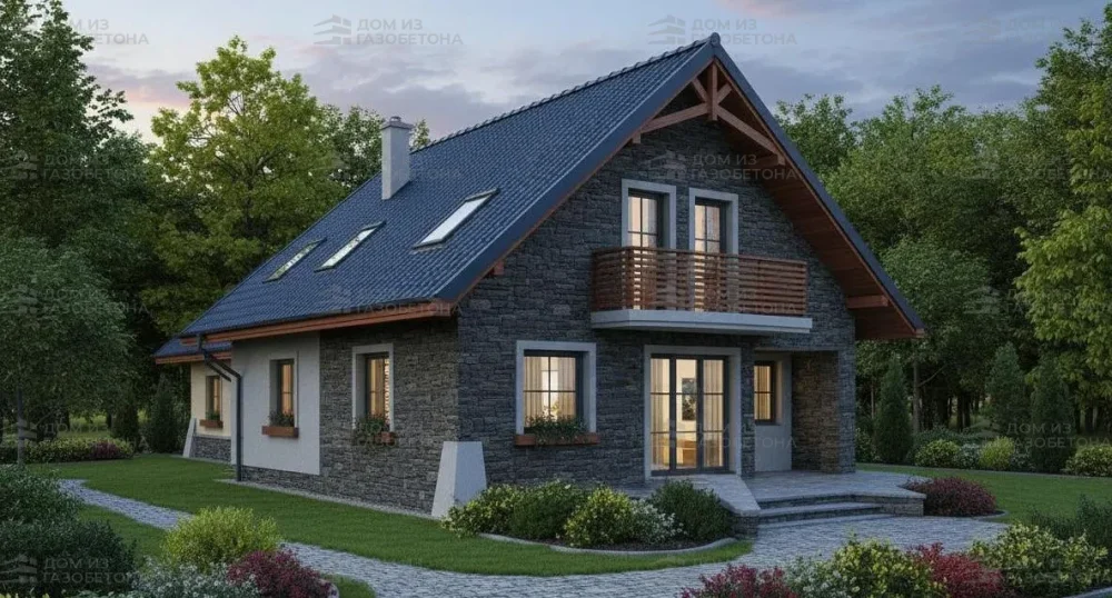 Проект Двухэтажный дом 17 на 11, 205 м2